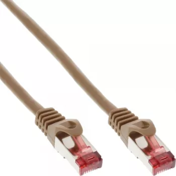 InLine komutācijas kabelis S/FTP PiMF Cat.6 250 MHz PVC varš brūns 25m
