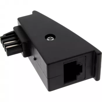 Adapter InLine TAE‑F vīr. uz RJ45 siev. 8P2C, priekš Fritzbox, melns