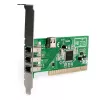 StarTech.com 4 portu PCI 1394a FireWire adaptera karte - 3 ārējie 1 iekšējais