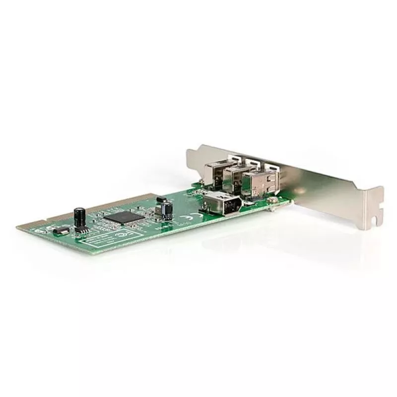 StarTech.com 4 portu PCI 1394a FireWire adaptera karte - 3 ārējie 1 iekšējais