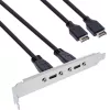 InLine spraugas kronšteins USB-C uz USB 3.2 priekšējā paneļa Key-A iekšējais, 0,5m