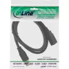 InLine USB 3.0 kabeļa pagarinātājs, A spraudnis/sievišķais, melns, 1 m, 5 Gbit/s