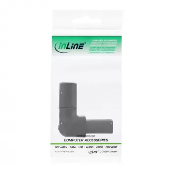 InLine strāvas adapteris IEC 60320 C8 / C7, leņķveida uz augšu/uz leju 2 kontaktu