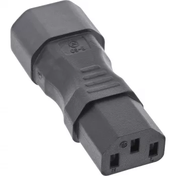 InLine strāvas adapteris IEC 60320 C14 / C13, 3 kontaktu, aukstajām ierīcēm