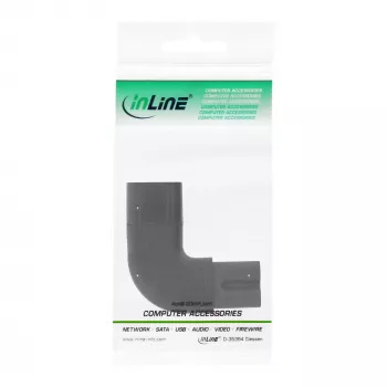 InLine strāvas adapteris IEC 60320 C8 / C7, pa kreisi/pa labi leņķveida 2 kontaktu