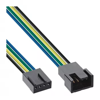 InLine Ventilatora kabeļa pagarinātājs 4 pin Molex vīrišķais/sievietajais 0,30 m