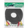 InLine AV kabelis 3x RCA spraudnis / spraudnis 3m, 3 x RCA, 3 m, melns