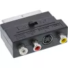 InLine Scart adapteris Scart vīrišķais / 3x RCA un S-VHS video ieeja/izeja