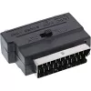 InLine Scart adapteris Scart vīrišķais / 3x RCA un S-VHS video ieeja/izeja