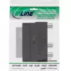 InLine Scart adapteris Scart vīrišķais / 3x RCA un S-VHS video ieeja/izeja