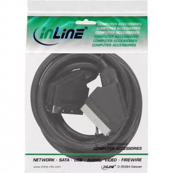 InLine Scart Video kabelis vīrietis / vīrietis 3m