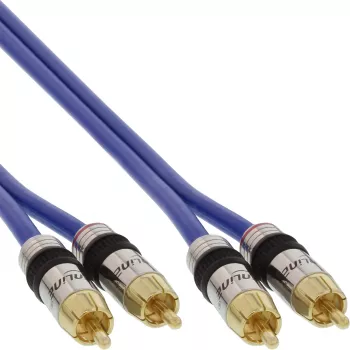 InLine Premium RCA Audio kabelis 2x RCA spraudnis / spraudnis zeltīts 0,5 m