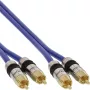 InLine Premium RCA Audio Kabelis 2x RCA vīrišķais / vīrišķais apzeltīts 10m