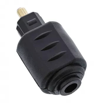 Optiskā audio savienotāja pāreja 3,5 mm ligzda / Toslink spraudnis InLine 89907