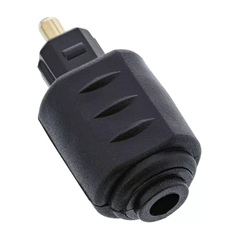 Optiskā audio savienotāja pāreja 3,5 mm ligzda / Toslink spraudnis InLine 89907
