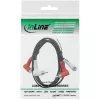 InLine Audio kabelis 2x RCA vīr./vīr. leņķa 1,2 m melns 89929 Intos