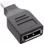 InLine DisplayPort adapteris, mini DisplayPort vīrišķais / DisplayPort sievišķais, 4K/60Hz