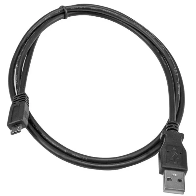 StarTech.com 2m Micro USB kabelis - A uz Micro B, 2 m, USB A, Micro-USB B, USB 2.0, Vīr./Vīr., Melns