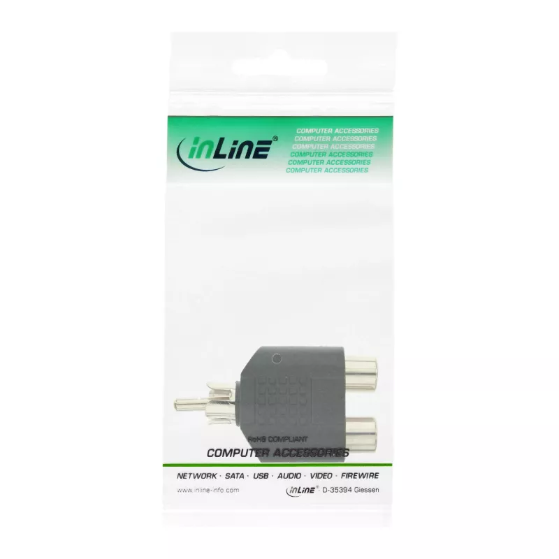 InLine Audio adapteris RCA tēviņš / 2× RCA mātīte 99310