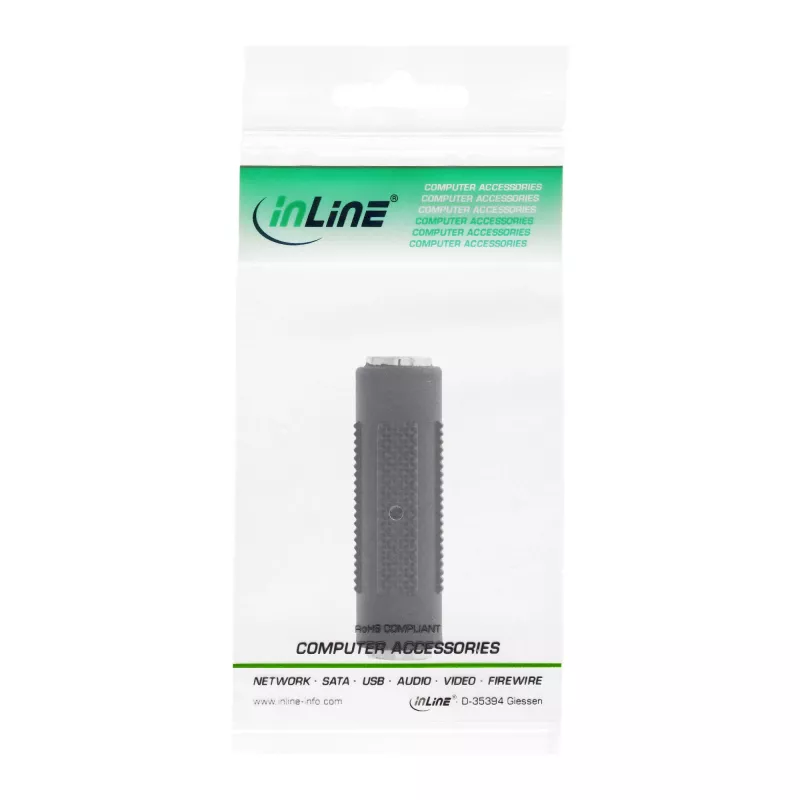 Audio adapteris 3,5 mm ligzda/ligzda Stereo InLine 99306