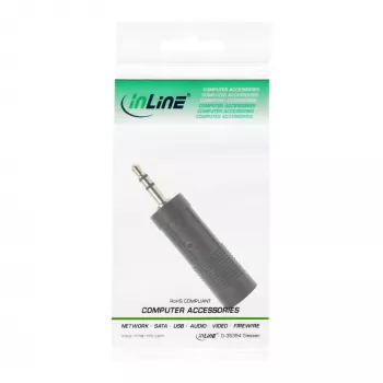 InLine Audio Adapter 3,5 mm ligzda / 6,3 mm ligzda Stereo sievišķā
