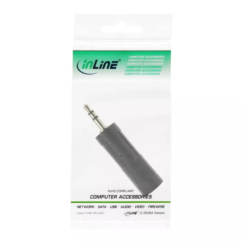 InLine Audio Adapter 3,5 mm ligzda / 6,3 mm ligzda Stereo sievišķā