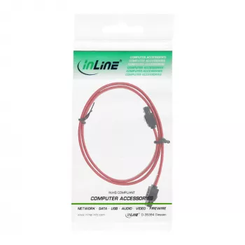 InLine SATA kabelis 150 / 300 / 600 S-ATA pieslēgumiem ar fiksatoriem 0,5 m