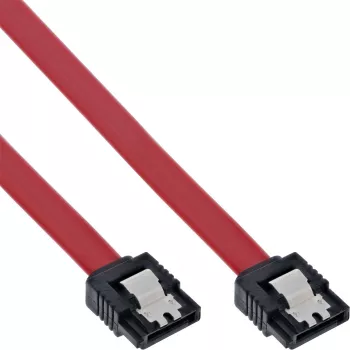 InLine SATA kabelis 150 / 300 / 600 S-ATA pieslēgumiem ar aizbīdņiem 0,3 m