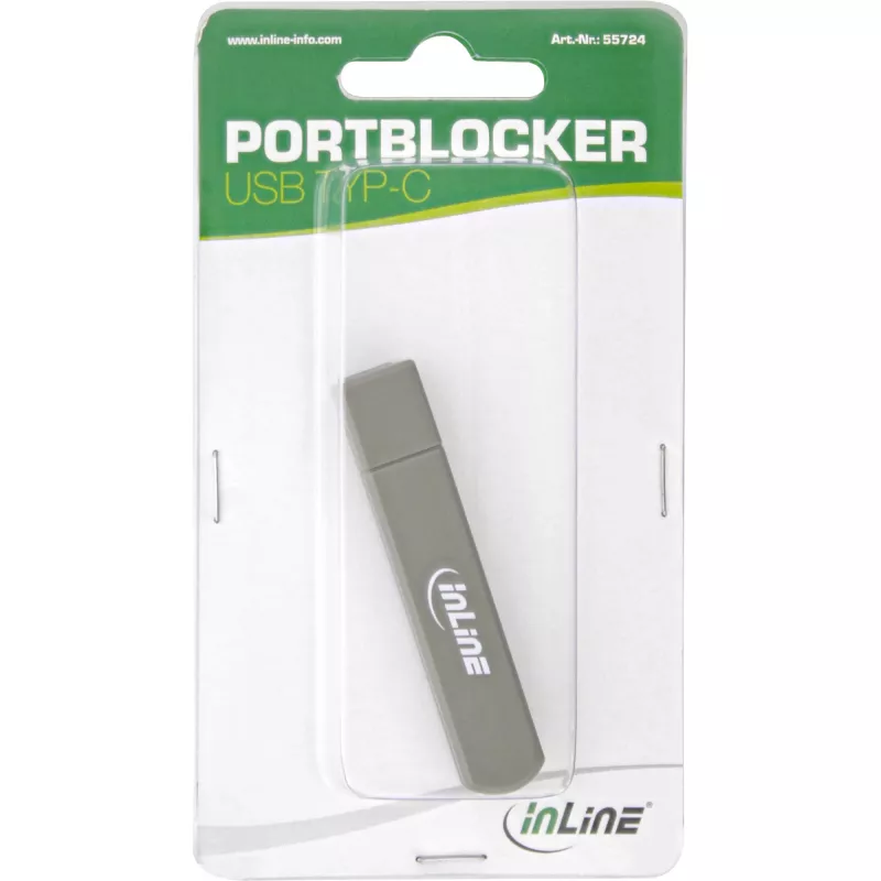 Klēpjdatora pieslēgvietu bloķētājs InLine 55724 USB-C 6 pieslēgvietu bloķētāji komplektā