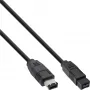 FireWire 400 uz 800 kabelis InLine 36905 5m vīr./vīr. melns