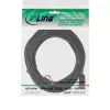 InLine plāns komutācijas kabelis, U/UTP, Cat.6, melns, 3 m