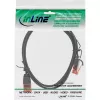 InLine plāns komutācijas kabelis, U/UTP, Cat.6, melns, 2 m