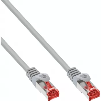 InLine komutācijas kabelis S/FTP PiMF Cat.6 250MHz PVC copper pelēka 0.5m