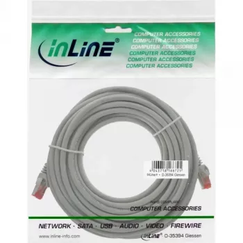 InLine komutācijas kabelis S/FTP PiMF Cat.6 250MHz PVC varš pelēks 7.5m