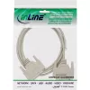 InLine seriālais kabelis, formēts DB25 tēviņš/tēviņš, tiešs, pelēks, 2m