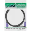 InLine PS/2 kabelis, , vīriešu/sieviešu, melns/violets, zeltīti kontakti, 2 m