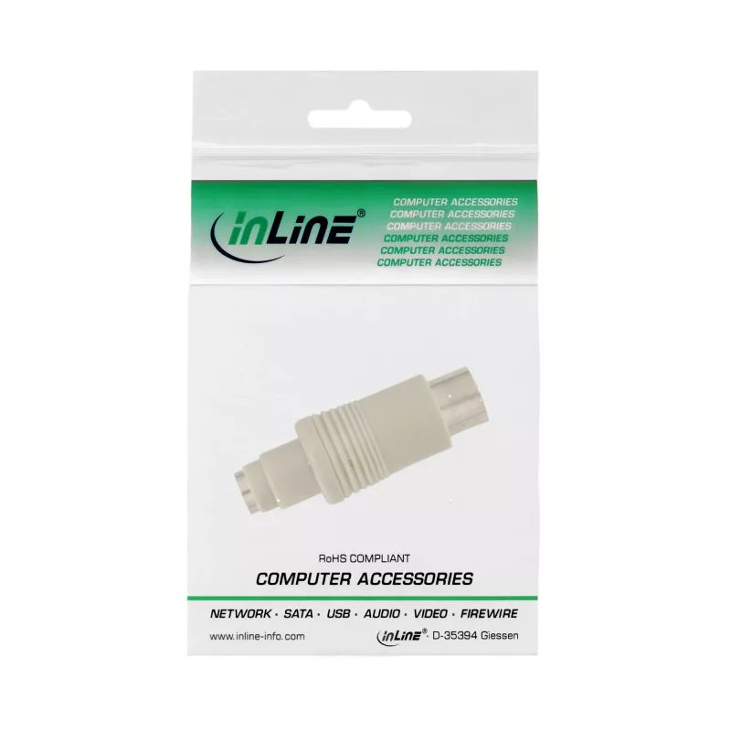 InLine tastatūras adapteris 5 kontaktu DIN vīr. uz PS/2 siev. 33949