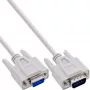 InLine seriālais pagarinātājs, 9 kontaktu spraudnis / ligzda, formēts, 1:1 piešķiršana, 10 m