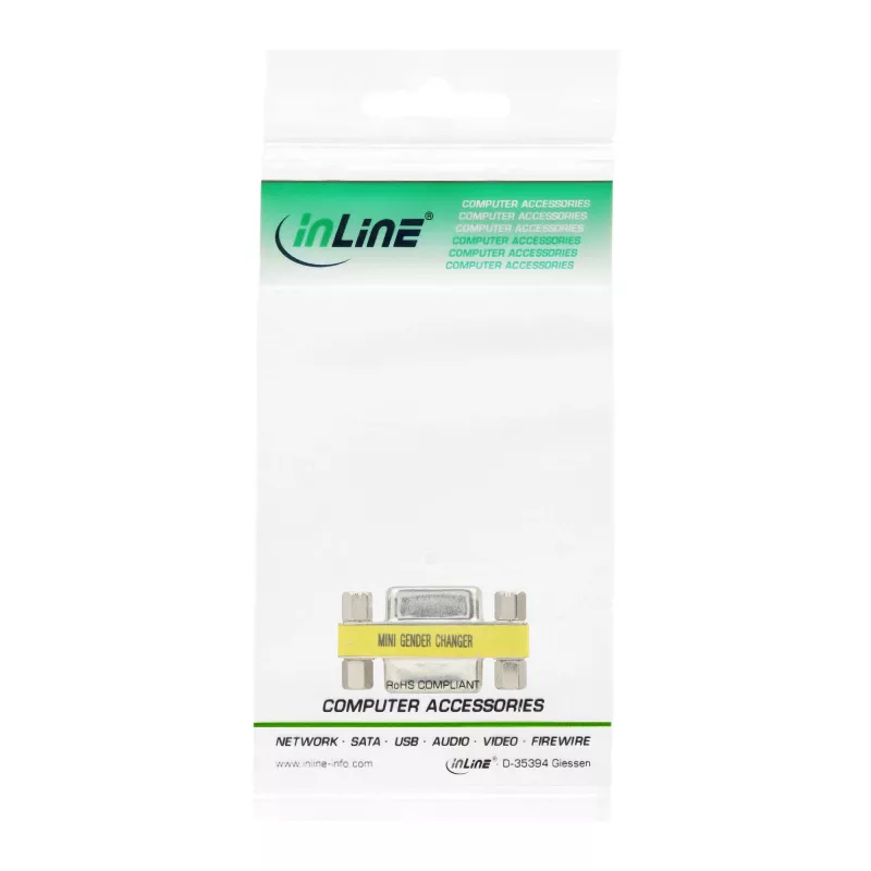 InLine Mini savienotāju adapteris 9 kontaktu sievišķais / sievišķais