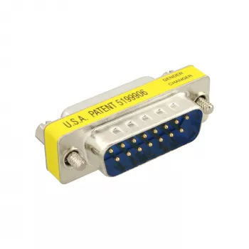 InLine Mini savienotāju adapteris, 15 kontaktu spēļu ports, vīrišķais / sievišķais
