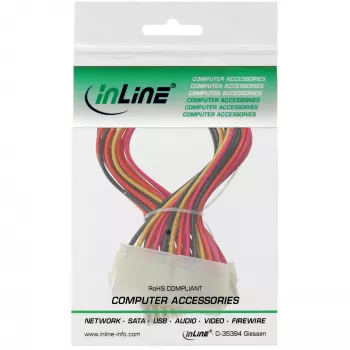 InLine galvenās plates kabelis ATX 24 kontaktu vīrišķais / sievišķais 0,20 m