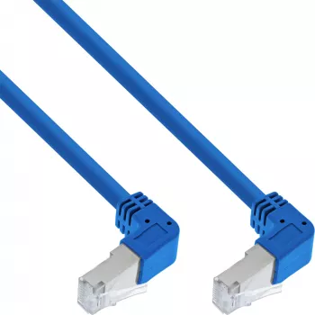 Tīkla kabelis InLine® S-76602BU-3.43 Leņķa savienotājs S/FTP Cat.6 3,43 m zils