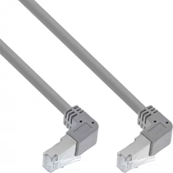 Tīkla kabelis InLine® S-76602U-1.75 leņķa savienotājs Cat.6 1.75m pelēks
