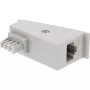 InLine TAE-F DSL adapteris, TAE-F vīrišķais / RJ45 sievišķais, 8P2C Fritzbox ierīcēm, pelēks