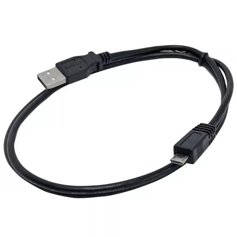 StarTech.com 1m Micro USB kabelis - A uz Micro B, 1 m, USB A, Micro-USB B, USB 2.0, Vīrs/Vīrs, Melns
