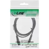 InLine DC pagarinātāja kabelis, DC vīrišķais/sievīšķais 5,5x2,1 mm, AWG 18, melns 1 m
