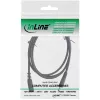 InLine DC pagarinātāja kabelis, DC vīrišķais/sievišķais 4.0x1.7mm, AWG 18, melns 0.5m