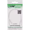 InLine līdzstrāvas pagarinātājkabelis, DC vīrišķais/sievišķais 3.5x1.35mm, AWG 18, balts 1m