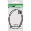 InLine līdzstrāvas pagarinātāja kabelis, līdzstrāvas vīrišķais/sievišķais 5,5x2,5 mm, AWG 18, melns 2 m