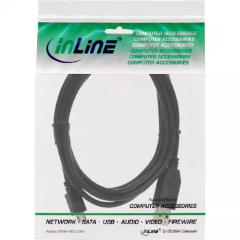 InLine Micro USB 2.0 kabelis, USB Type A vīr. / Micro-B vīr., melns, 0,5 m